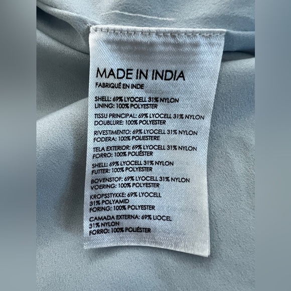 Club Monaco Blue CLOUD mini Dress size Large - Picture 10 of 13